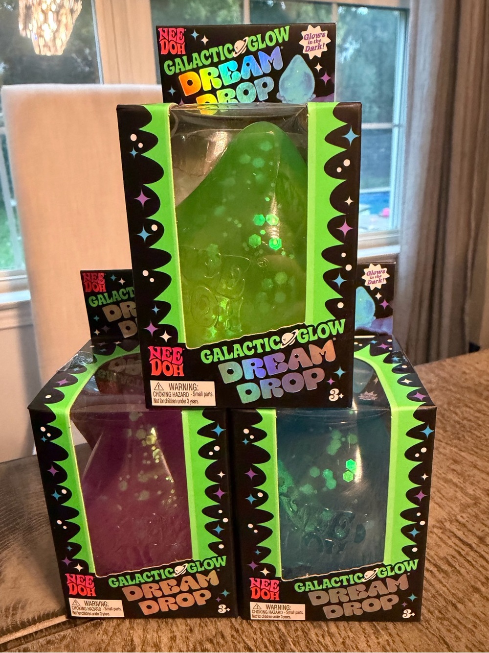 Schylling Needoh Galactic Glow Dream Drop Chase Rare Set Bundle Lot 3 Squishy
